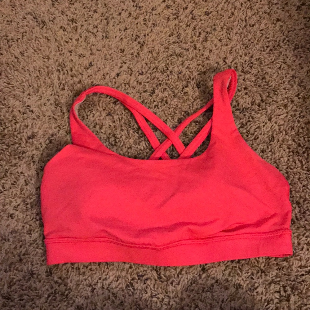 Lululemon bra 8 hot pink boom juice
